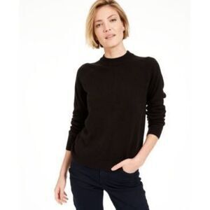 Karen Scott Petite Luxsoft Zip-Back Mock-Neck Sweater